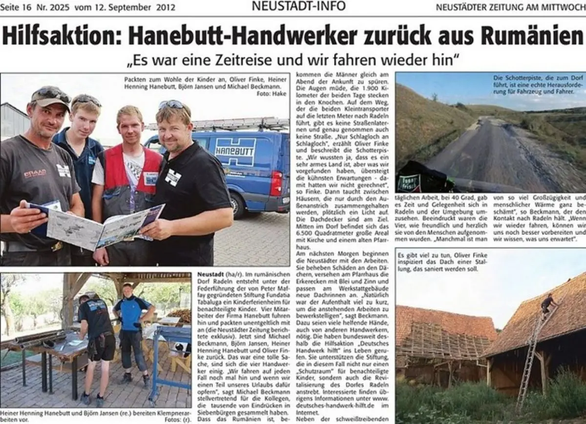 Hilfsaktion Rumänien